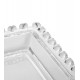 Travessa 29,8x13x2,5cm Retangular De Cristal Ecológico Coração